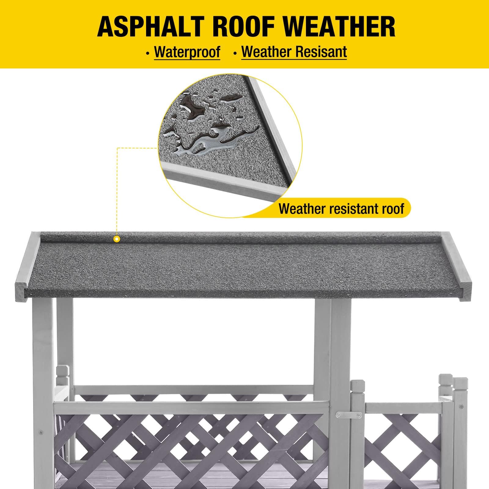 Aivituvin cat house escape door for quick access