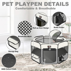 Aivituvin corralito plegable para gatos: ideal para interiores y descanso.