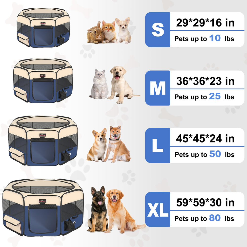 Aivituvin dog playpen breathable mesh promoting airflow for comfort
