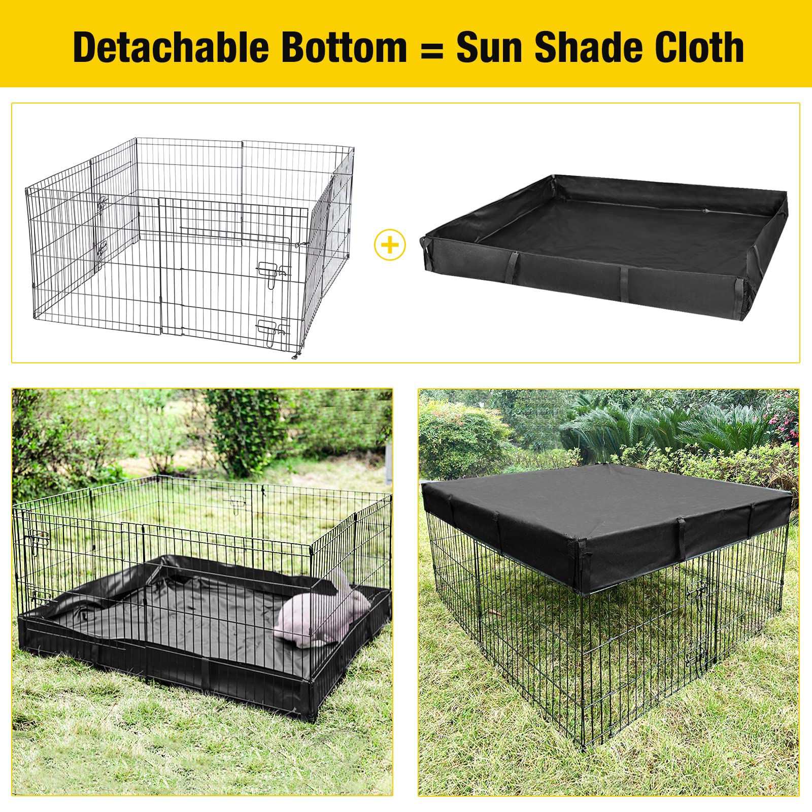 Aivituvin safety mesh with 1.3-inch spacing reduces escape risk while remaining pet-friendly.