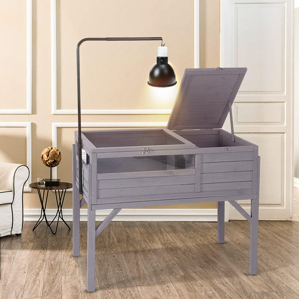 Aivituvin tortoise habitat acrylic viewing window lets you monitor your reptile without disturbance.