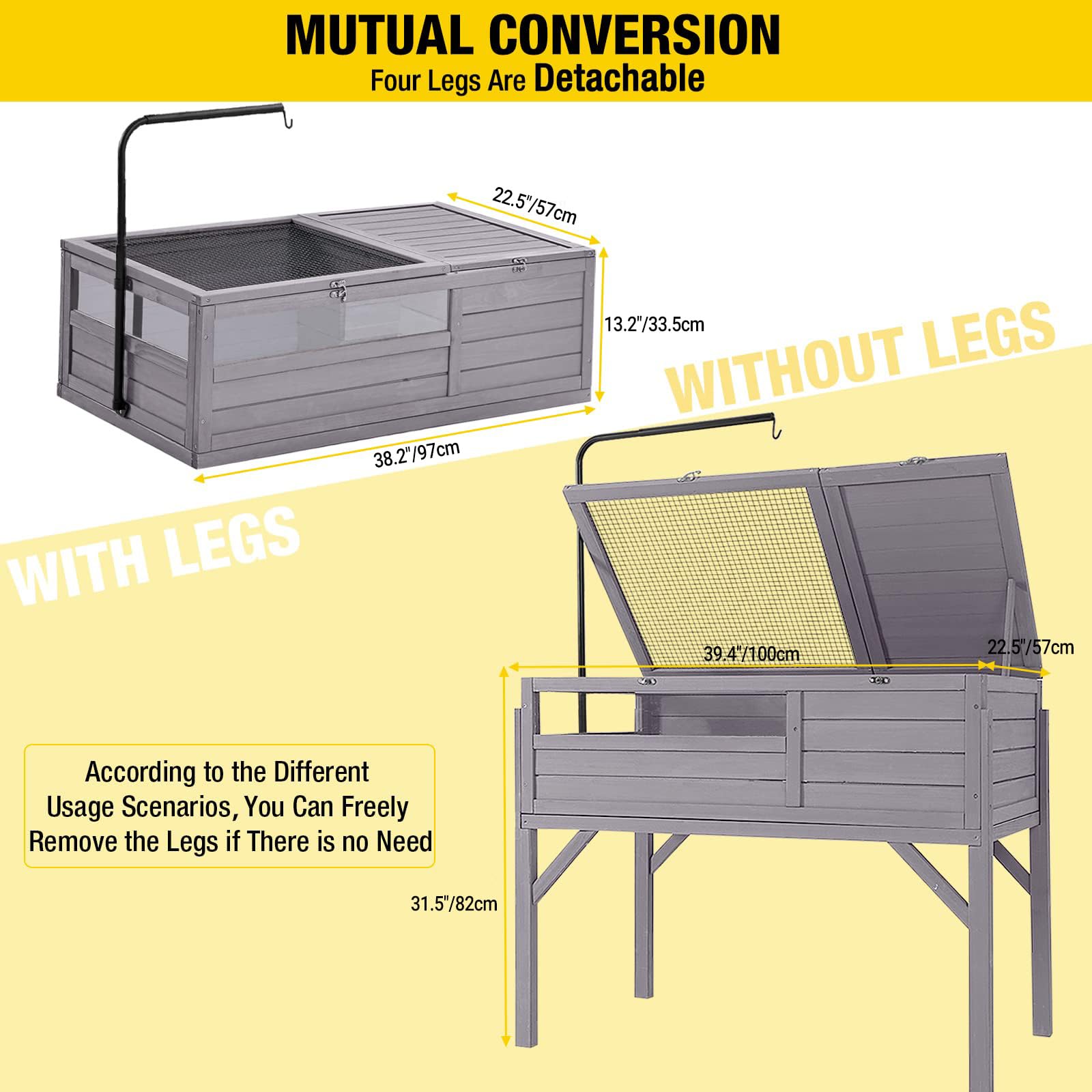 Aivituvin tortoise habitat two-bedroom design provides roomy, safe shelter and activity area.