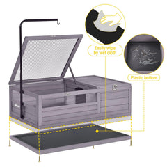Aivituvin tortoise house adjustable lamp holder enables proper heat and light distance