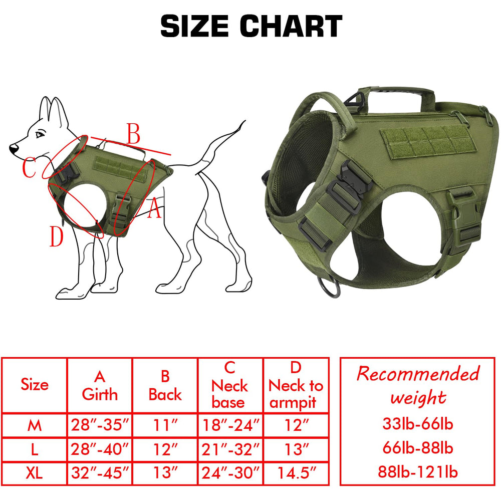 AIWAI Tactical Dog Backpack features 1000D material for rugged outdoor use.