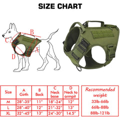 AIWAI Tactical Dog Backpack features 1000D material for rugged outdoor use.