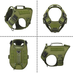 AIWAI Tactical Dog Backpack shows durable metal buckles for reliable control.