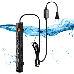 AIWEK aquarium heater 300W front view exemplifies compact design for tight tanks and easy placement