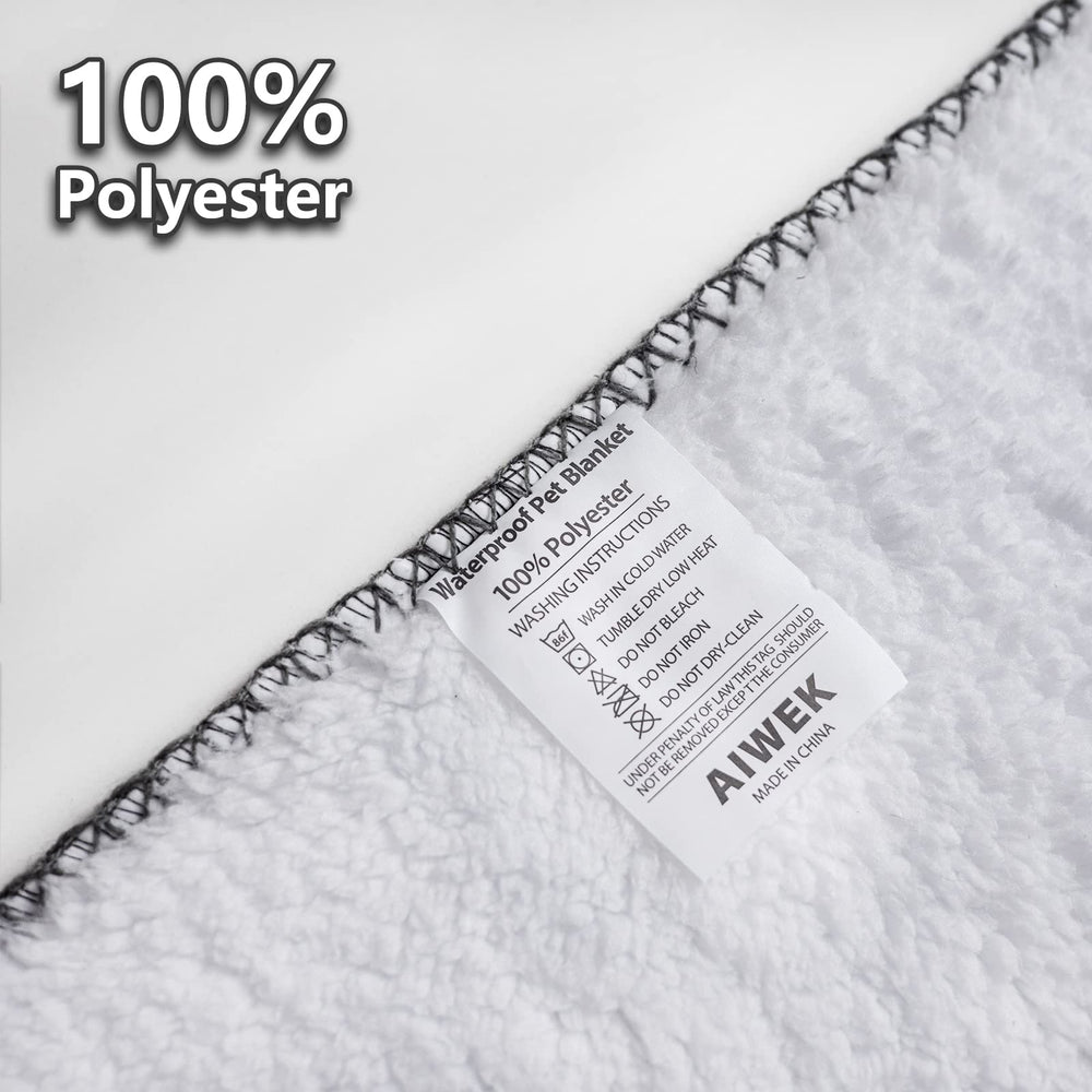 AIWEK blanket inside a crate or kennel providing warm, absorbent coverage for pets