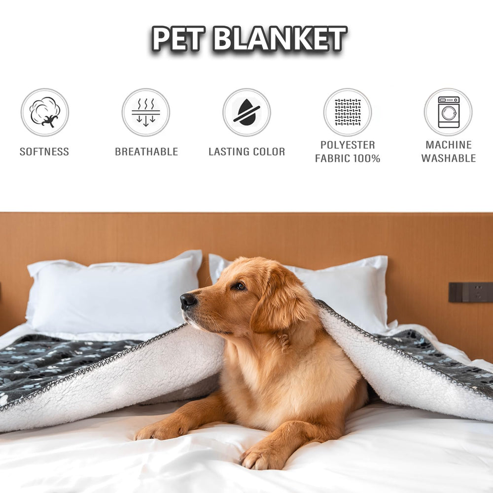 AIWEK waterproof dog blanket on a sofa demonstrates furniture protection and pet comfort