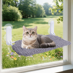 AIWIKIDE Cat Window Perch bracket install enables quick, tool-free setup for sunny apartment lounging.