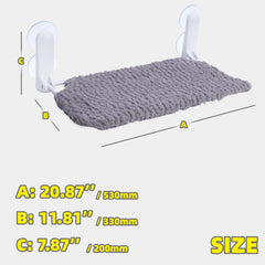AIWIKIDE Cat Window Perch suction cups provide secure hold on smooth surfaces.