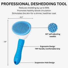 AIXINPET ergonomic handle provides secure grip during long grooming.
