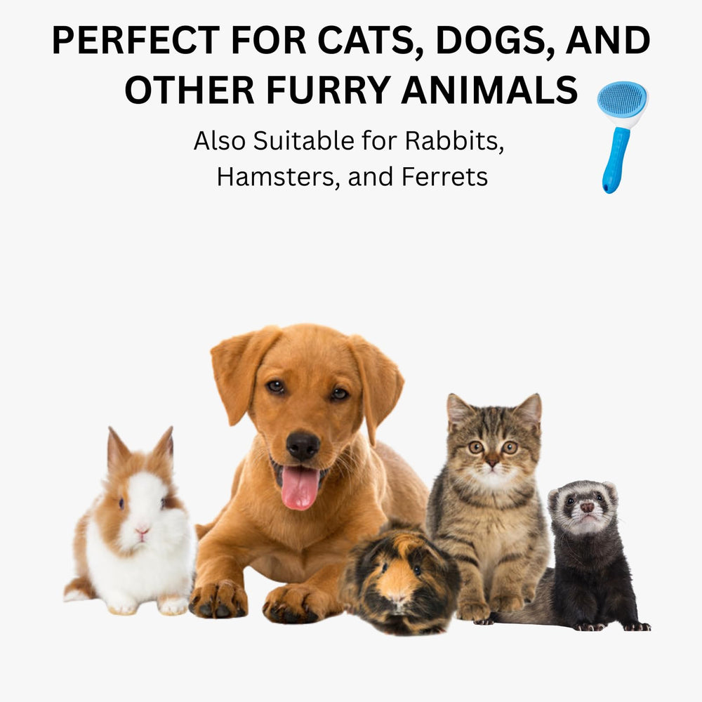 AIXINPET tool suitable for rabbits and ferrets while removing loose fur.