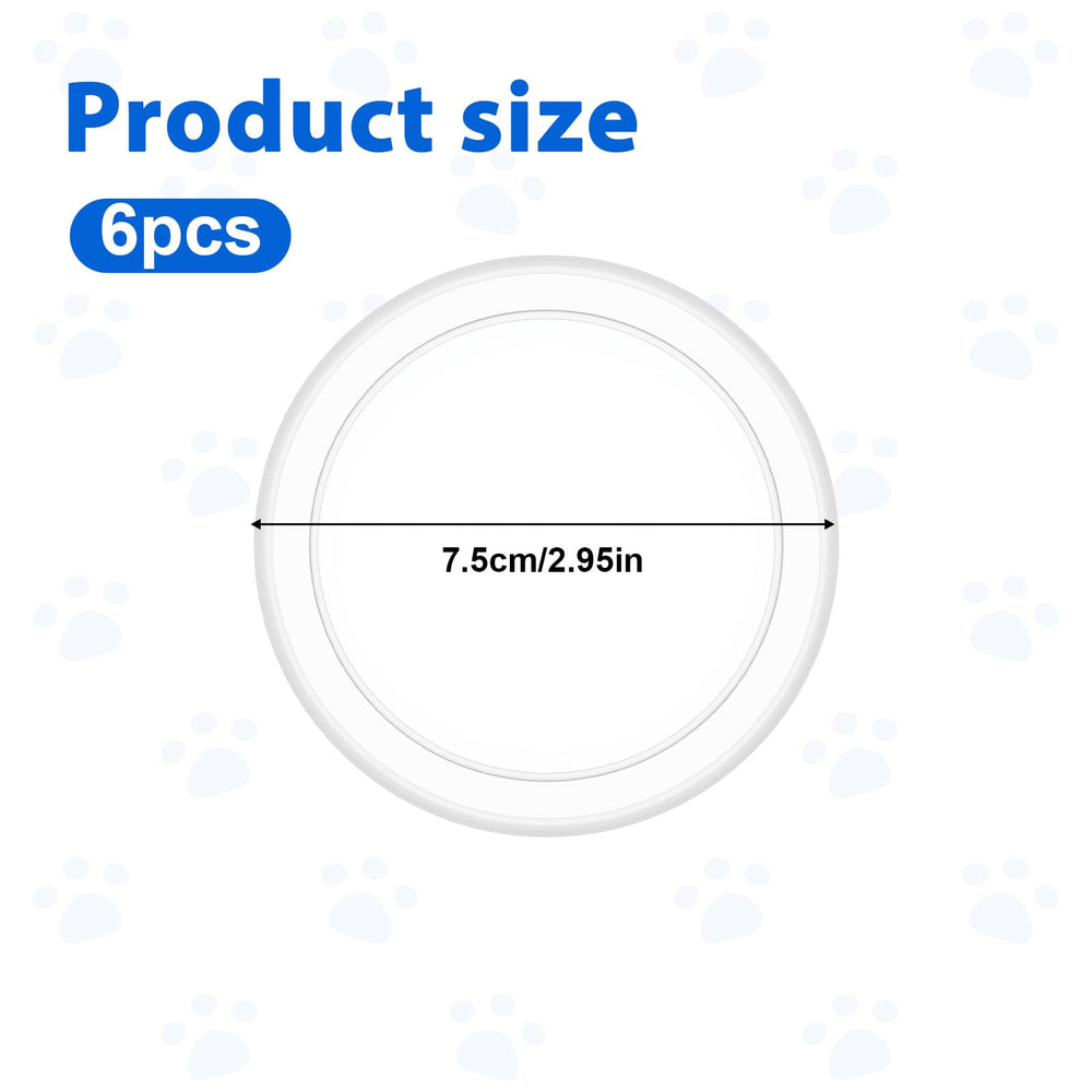 Ajcotahm 75mm diameter lids fit standard cans, transparent for easy content checks