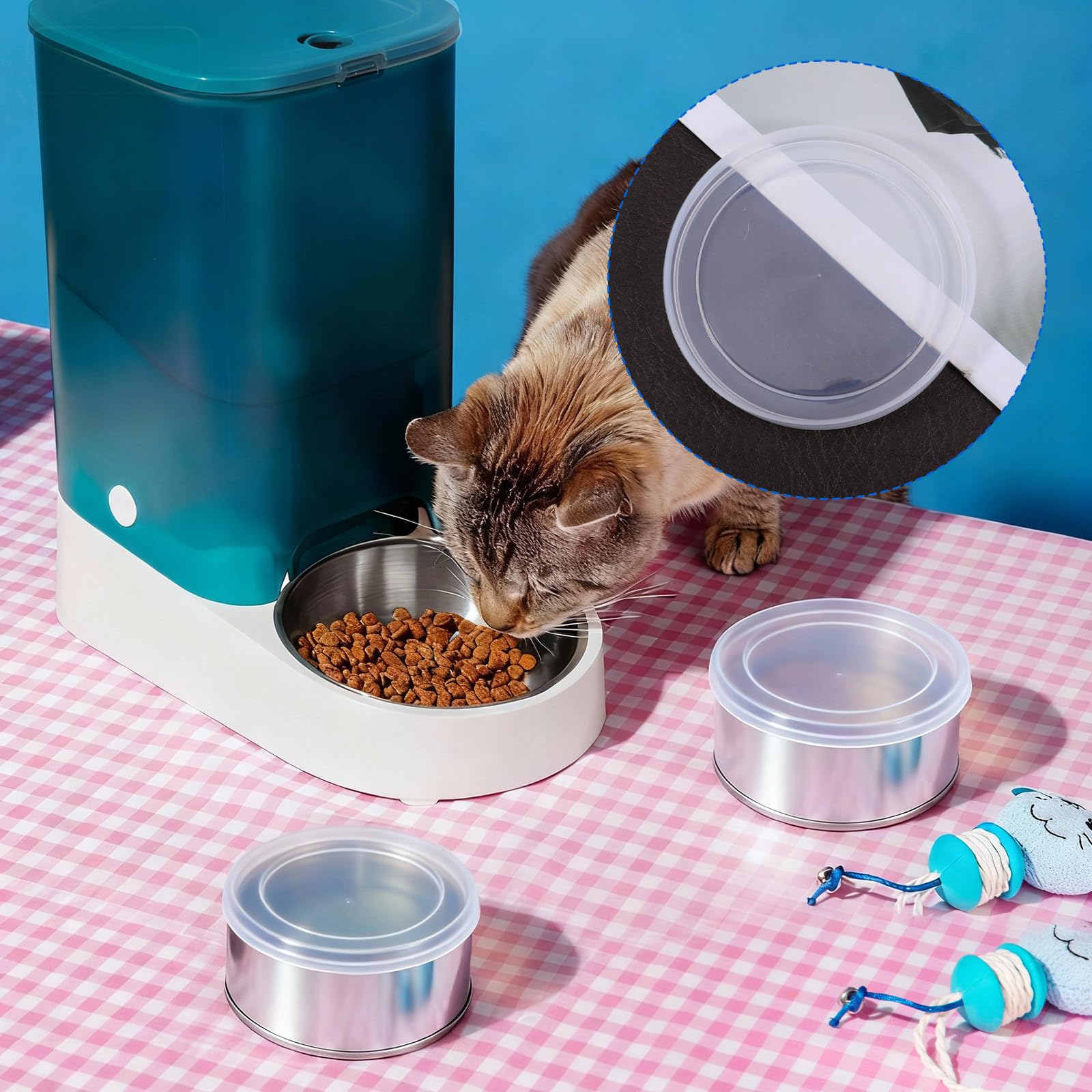 Ajcotahm pantry organization with clear lids for dog and cat foods