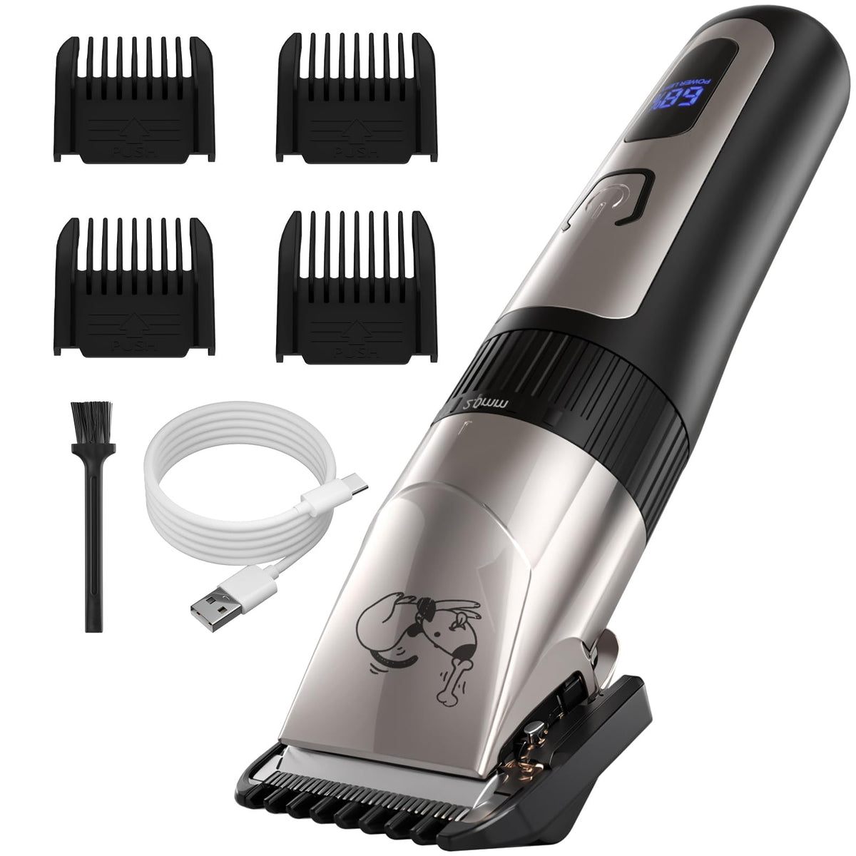 AJELU dog grooming clipper kit cordless design for quick home trims
