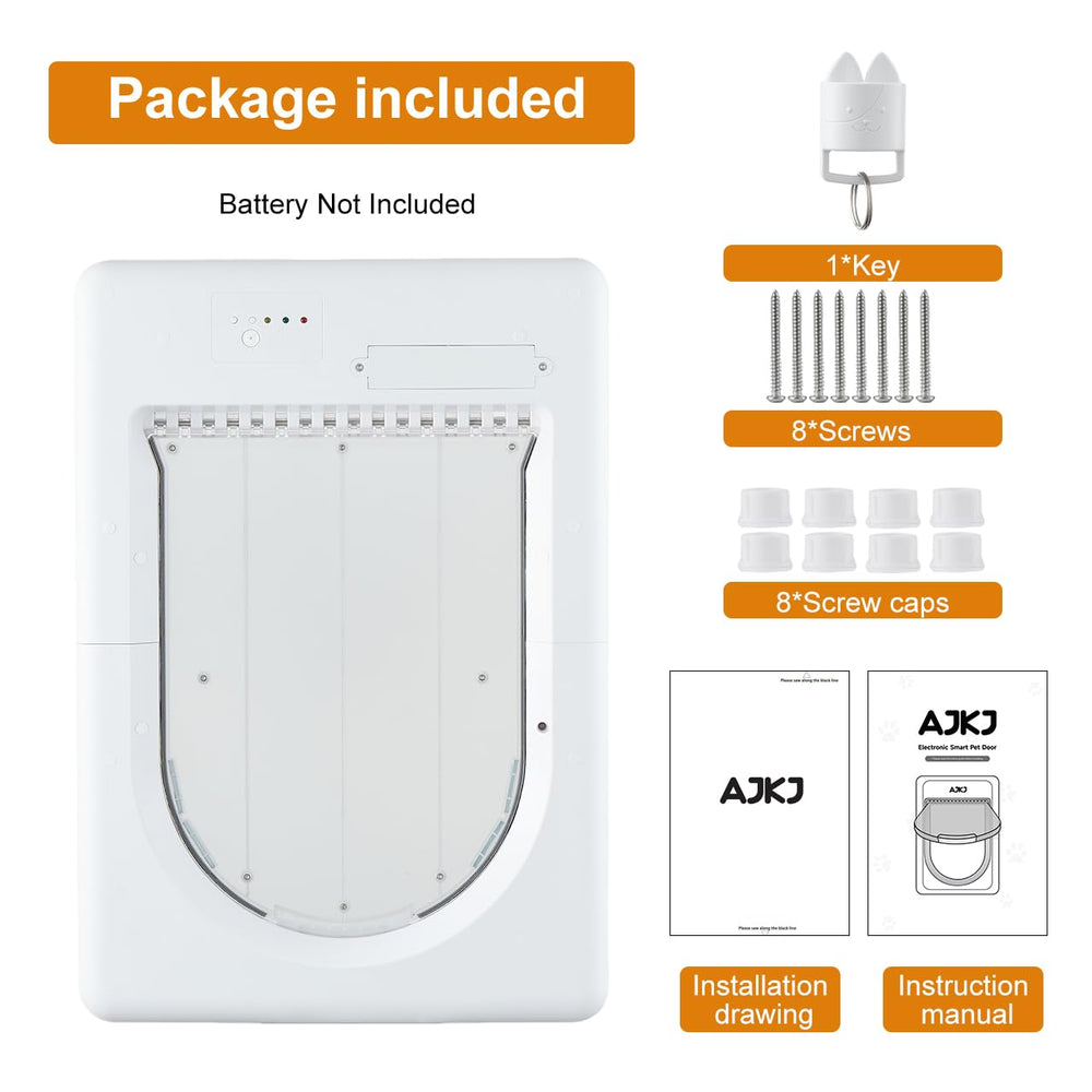 AJKJ Smart Pet Door multi-pet setup supports extra keys