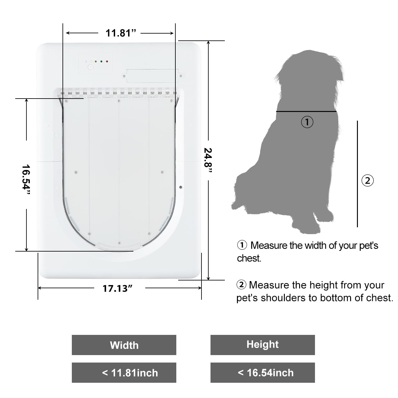 AJKJ Smart Pet Door night usage for reliable day night operation