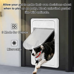AJKJ Smart Pet Door sensor close-up shows precise pet sensing