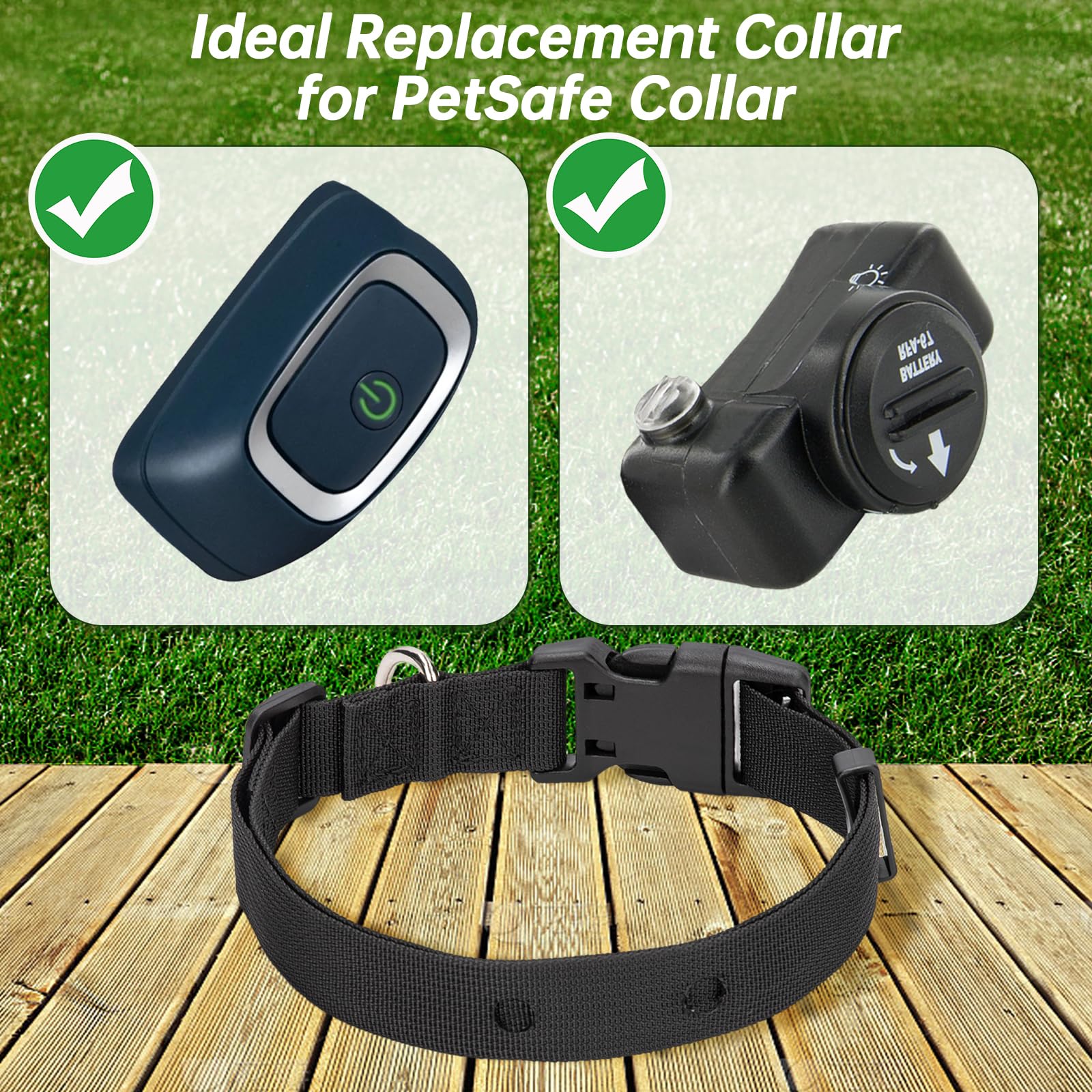 Ajrwiiy quick-release buckle enables fast on-off collar changes