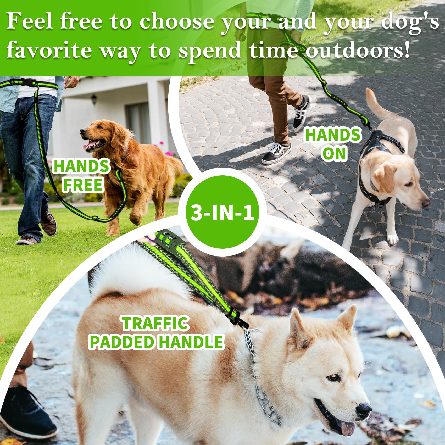 Ajvvf 6-8ft length leash suitable for puppies to large dogs.