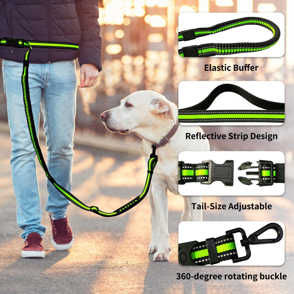 Ajvvf anti-tangle jogging cord reduces leash tangling during runs.