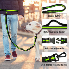Ajvvf anti-tangle jogging cord reduces leash tangling during runs.