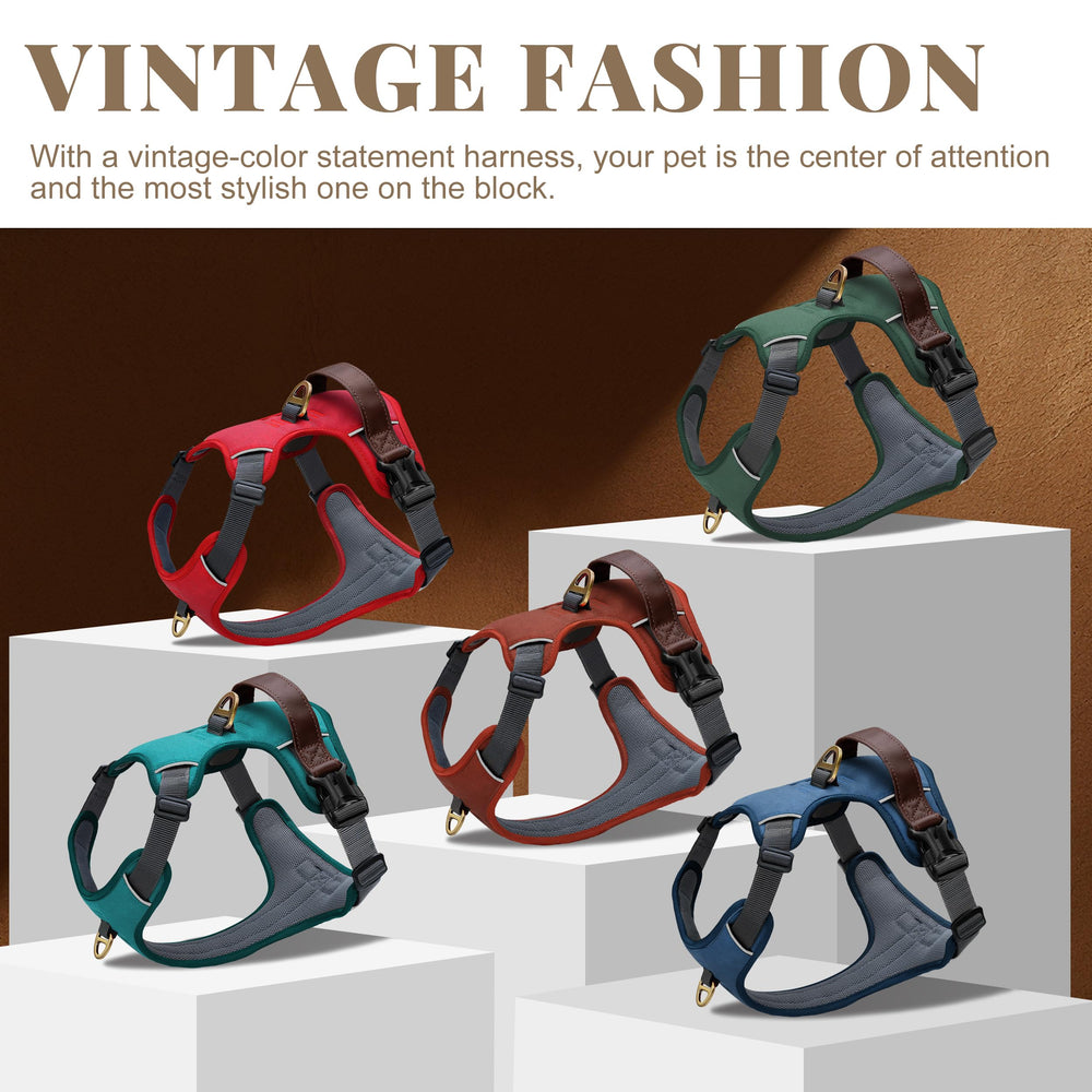 AKAILEA No Pull Harness red durable clips for reliable use