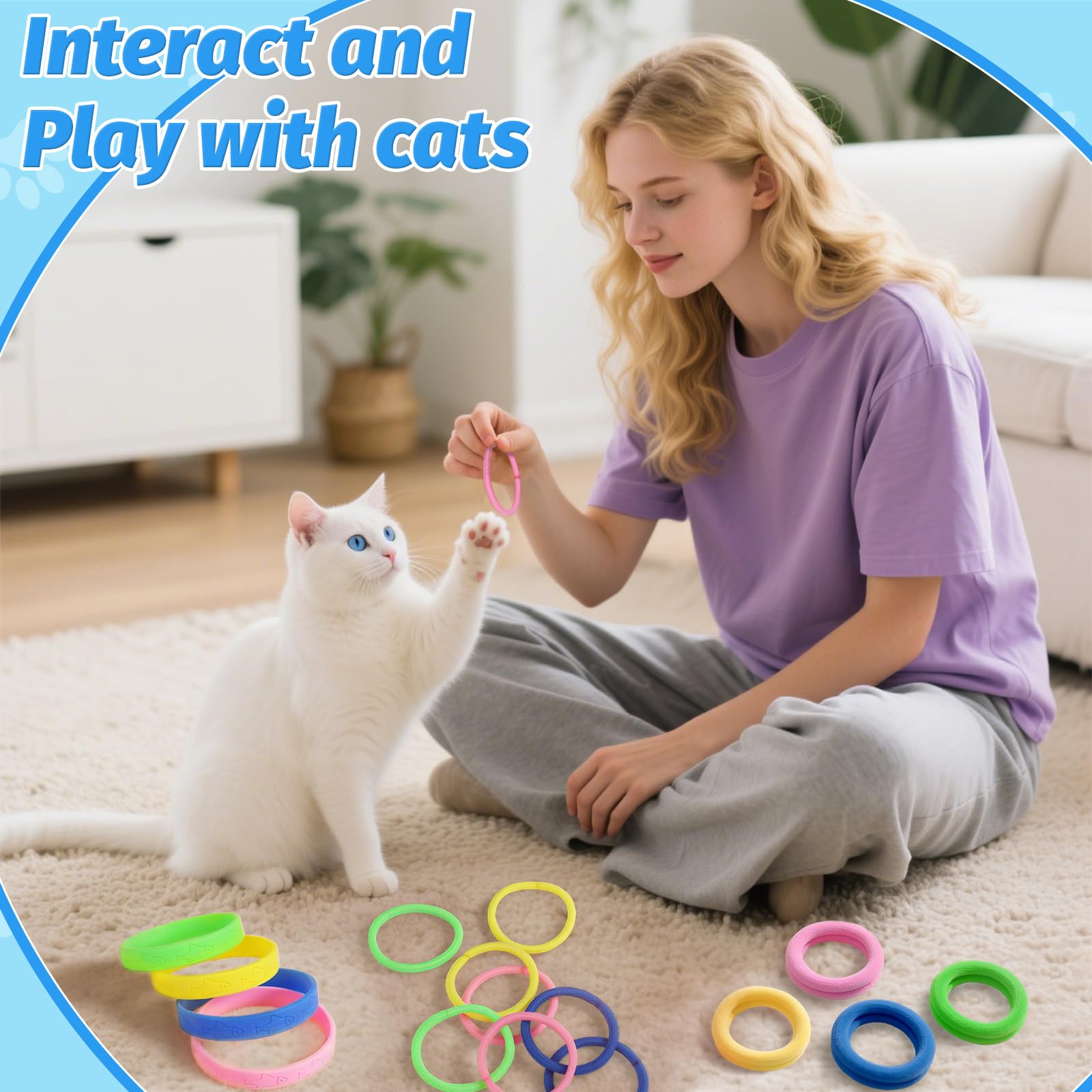 AKAIXI bright color set helps visual tracking and engaging play sessions.