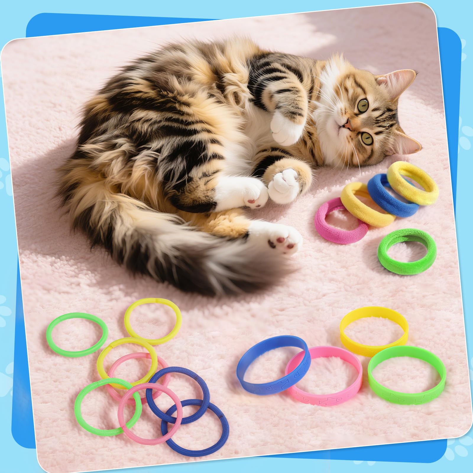 AKAIXI cat toys bounce when thrown to spark lively, owner–cat interaction.