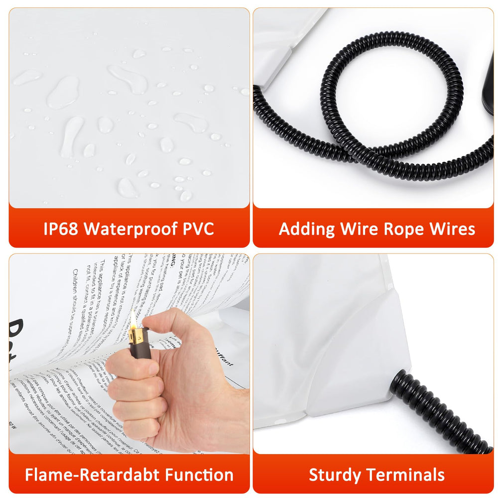 AKAOLA 7-layer construction close-up reinforces durable, safe heating elements.