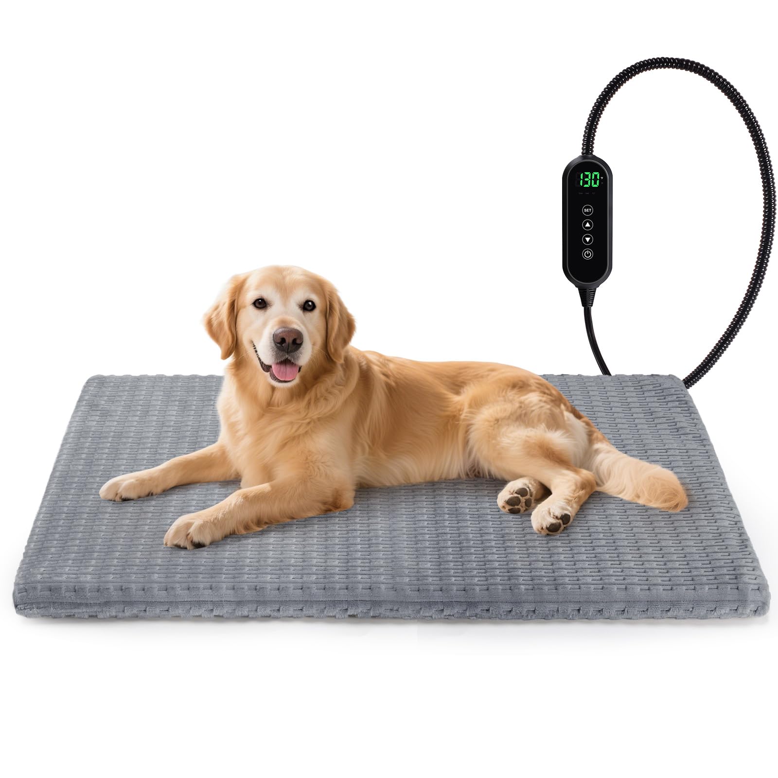 AKAOLA cat heating pad large front view for cozy warmth and space-conscious lounging.
