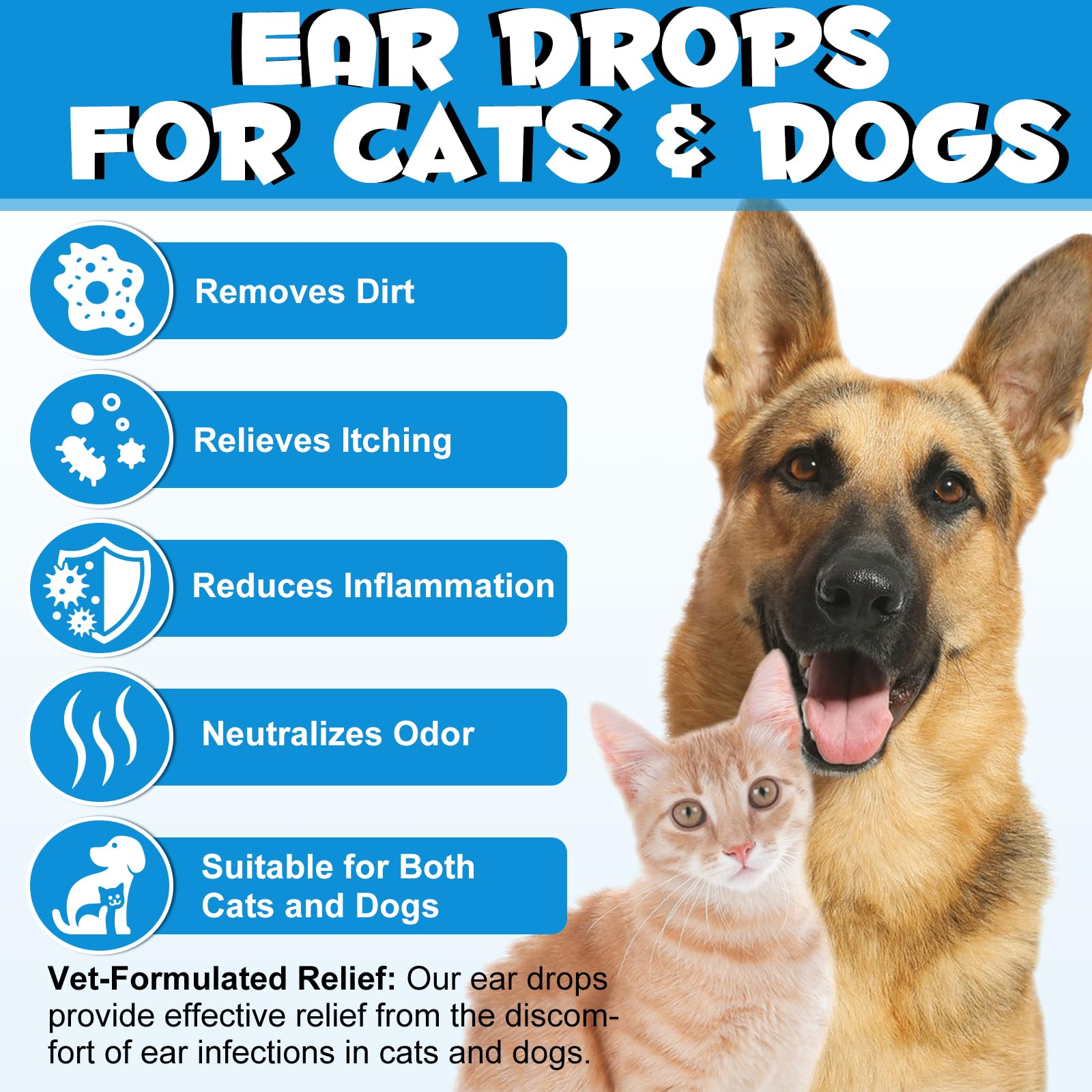 Akareni 60ml bottle on a shelf indicates easy dosing for pets.