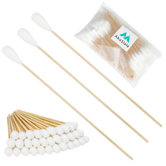 AkoSlale 7inch-extra-long-cotton-swabs packaged for deep cleaning and precision detailing.