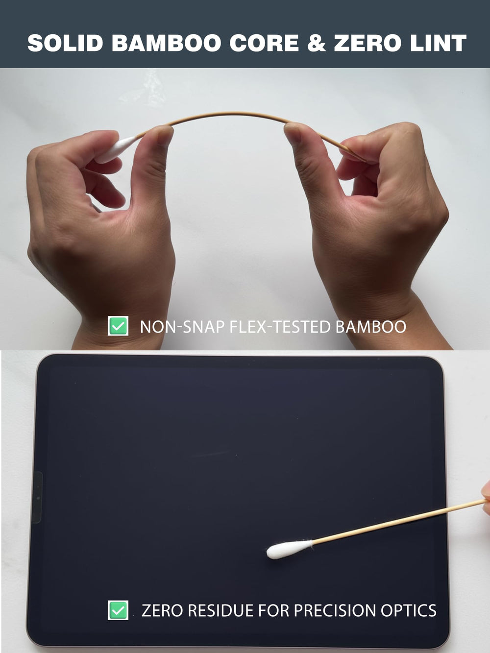 AkoSlale heavy-duty-bamboo-swabs ideal for vents and seams in auto detailing.