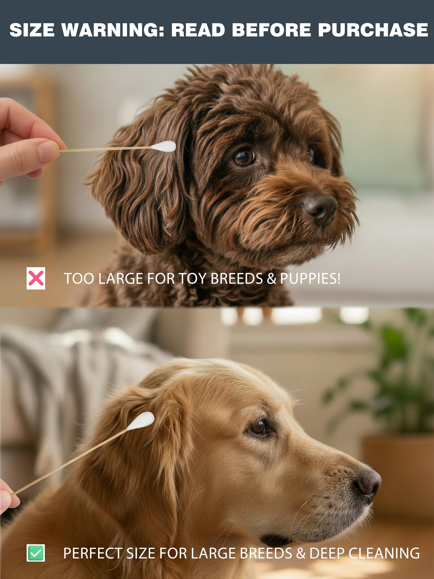 AkoSlale veterinary-grade-dog-ear-care large-head aids wax and dirt removal.