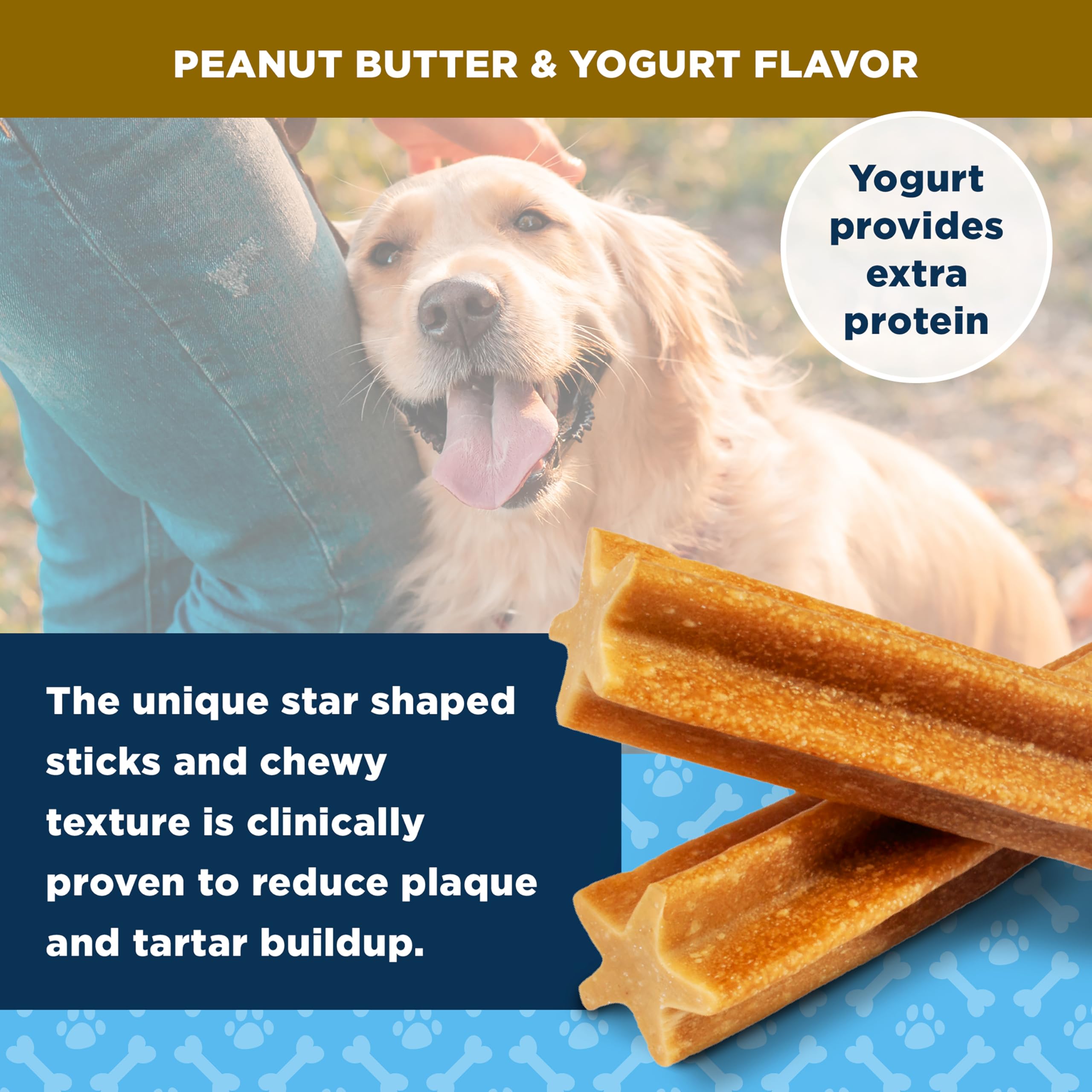 American Kennel Club Dentacare breath-freshening dog treats may support cleaner teeth over time.
