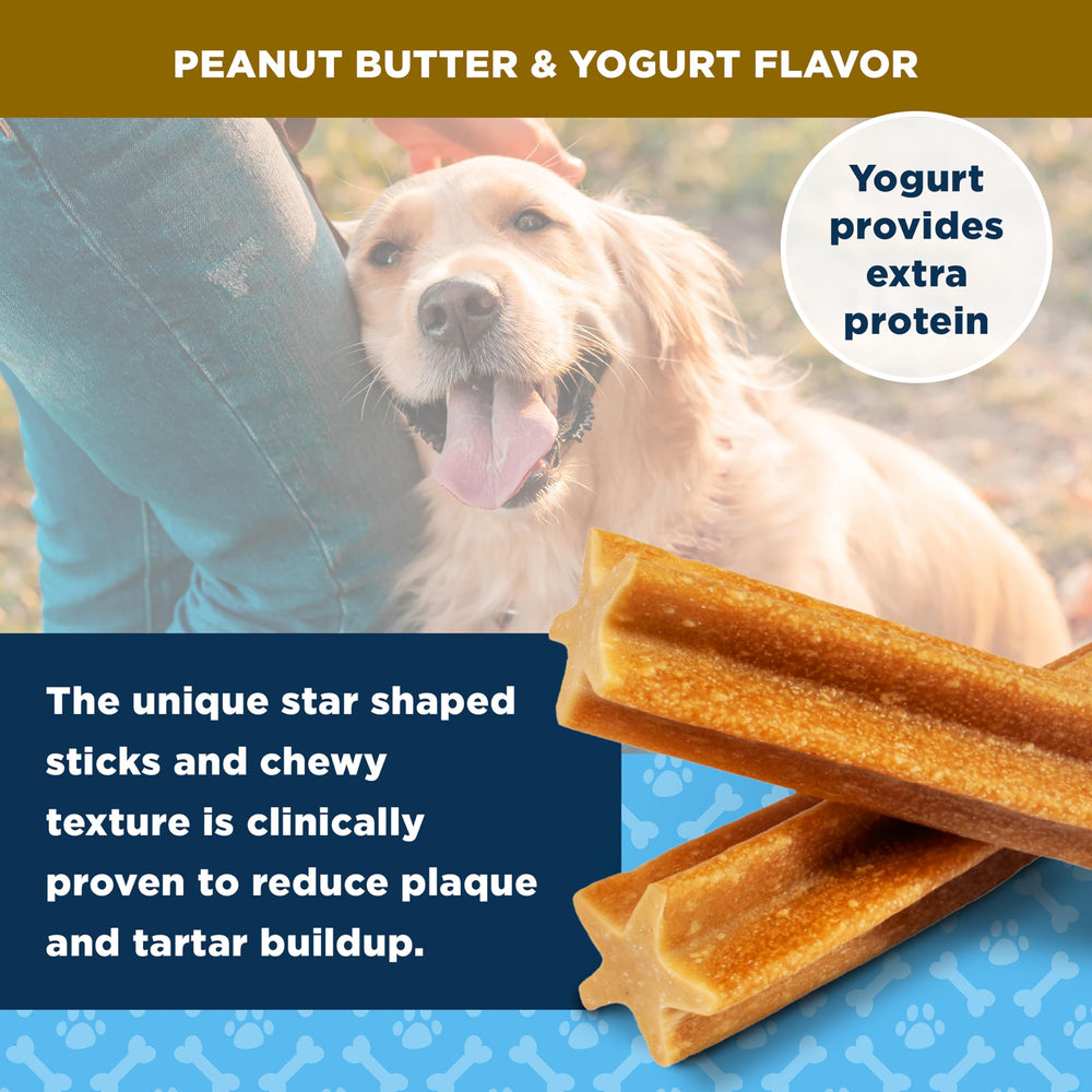 American Kennel Club Dentacare breath-freshening dog treats may support cleaner teeth over time.