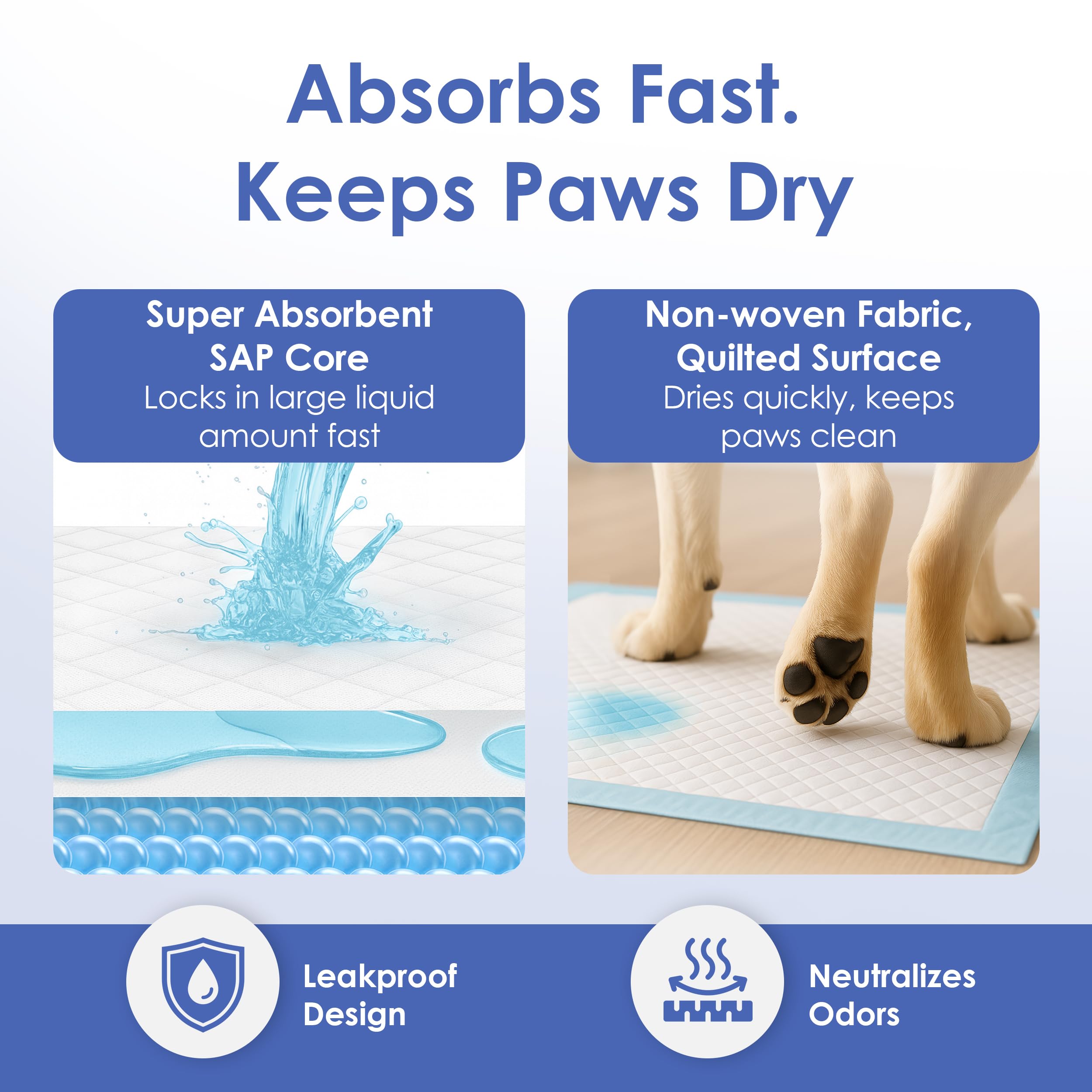 American Kennel Club scented training pad waterproof backing keeps surfaces clean.