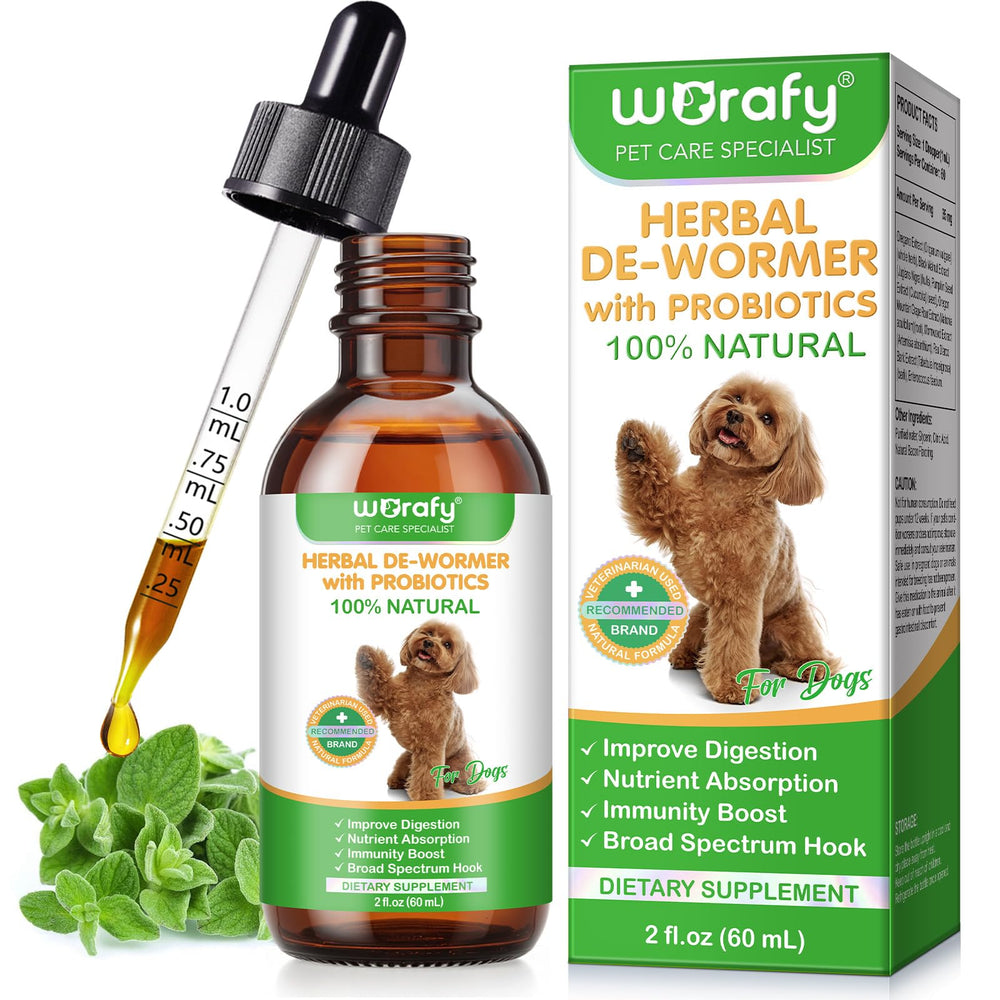 Akeeronn natural intestinal defense drops bottle for daily gut support in dogs