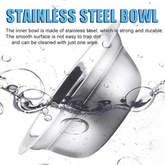 AKEISHE cat food bowl non-slip base prevents spills during meals