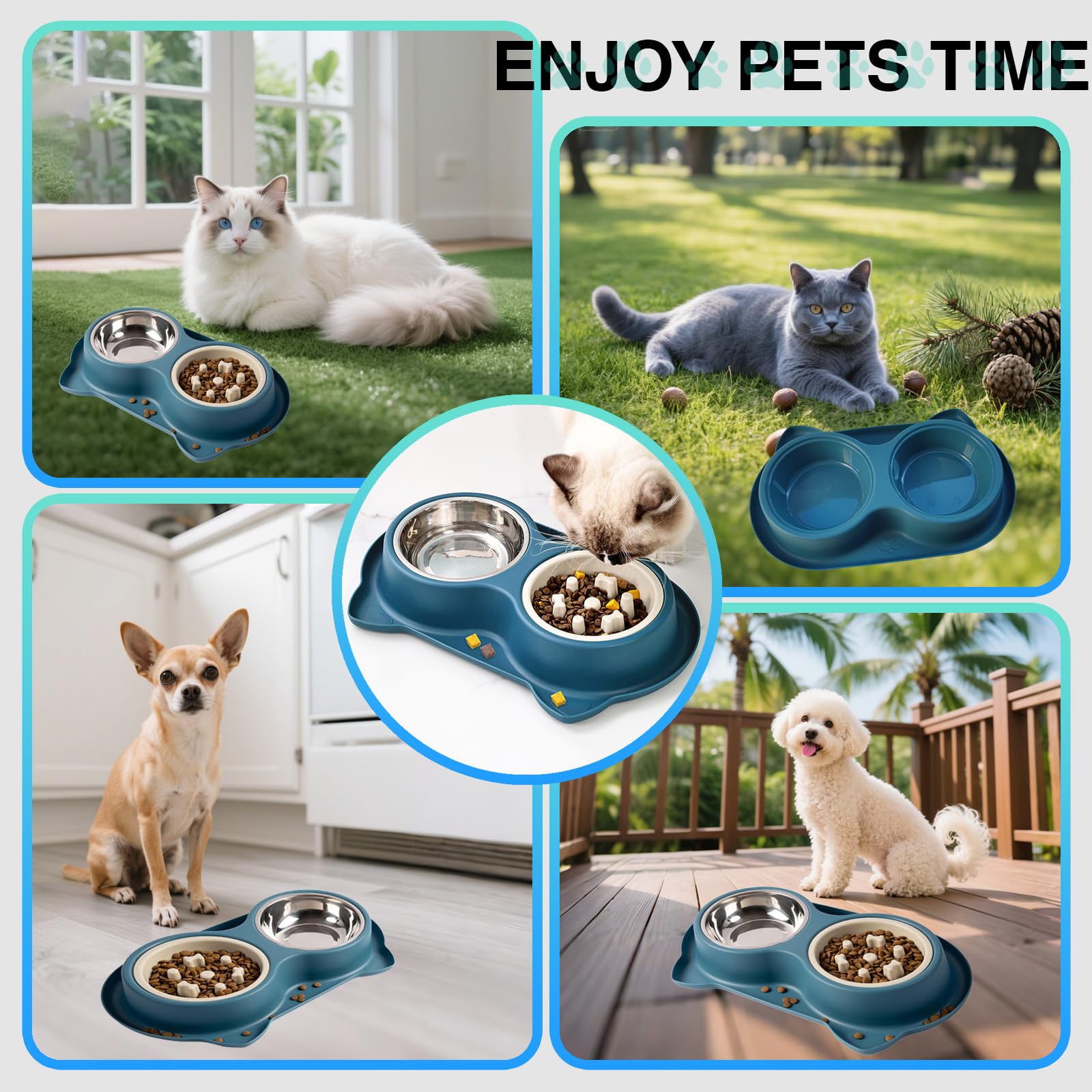 AKEISHE easy-clean pet dish simplifies post-meal cleanup
