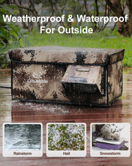Akentio outdoor cat house barn for stray kitties creates dry, cozy space.