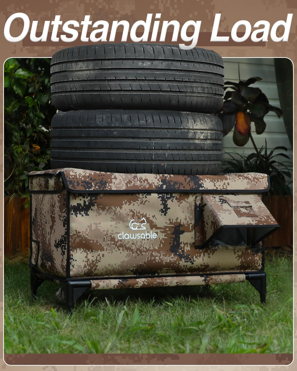Akentio waterproof outdoor cat house resists rain and UV damage