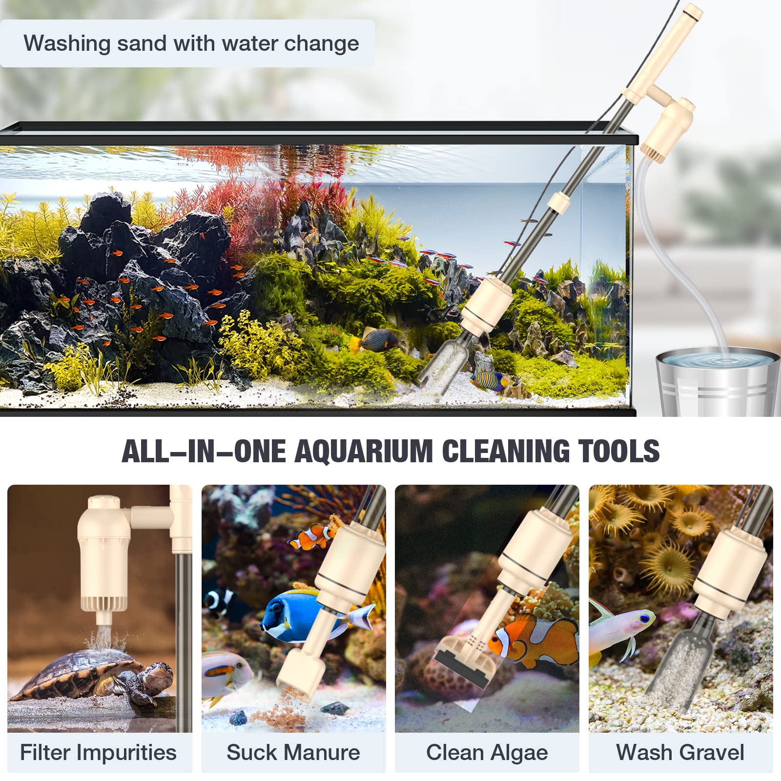 AKKEE sponge filter remains reusable for ongoing tank health