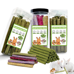 AKLHLKK 68PCS rabbit chew toys package engaging small-pet chew time