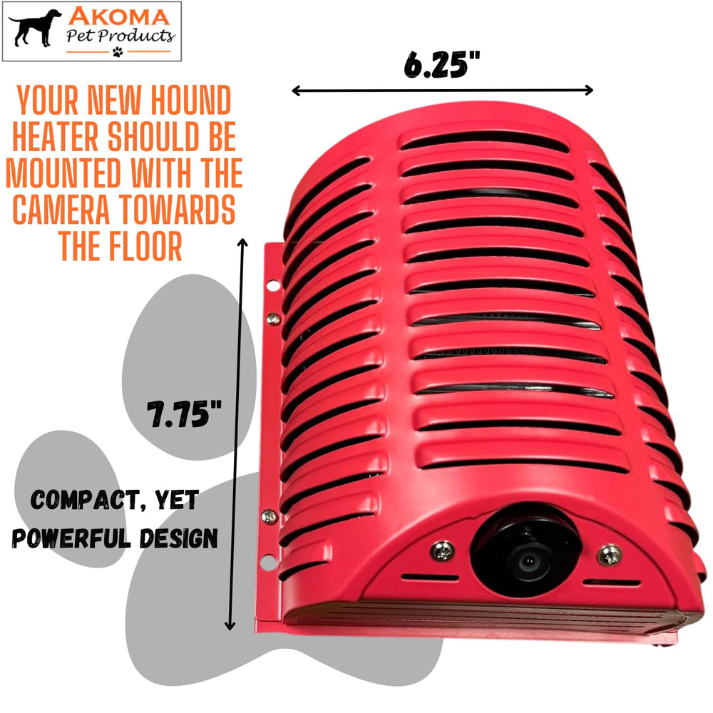 Akoma Hound Heater energy-saving design reduces running time and energy use.