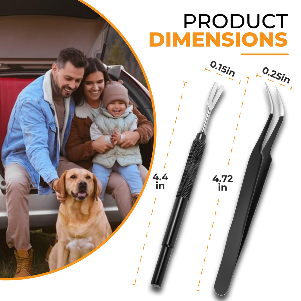 AKOSN tick remover used on human arm for safe removal.