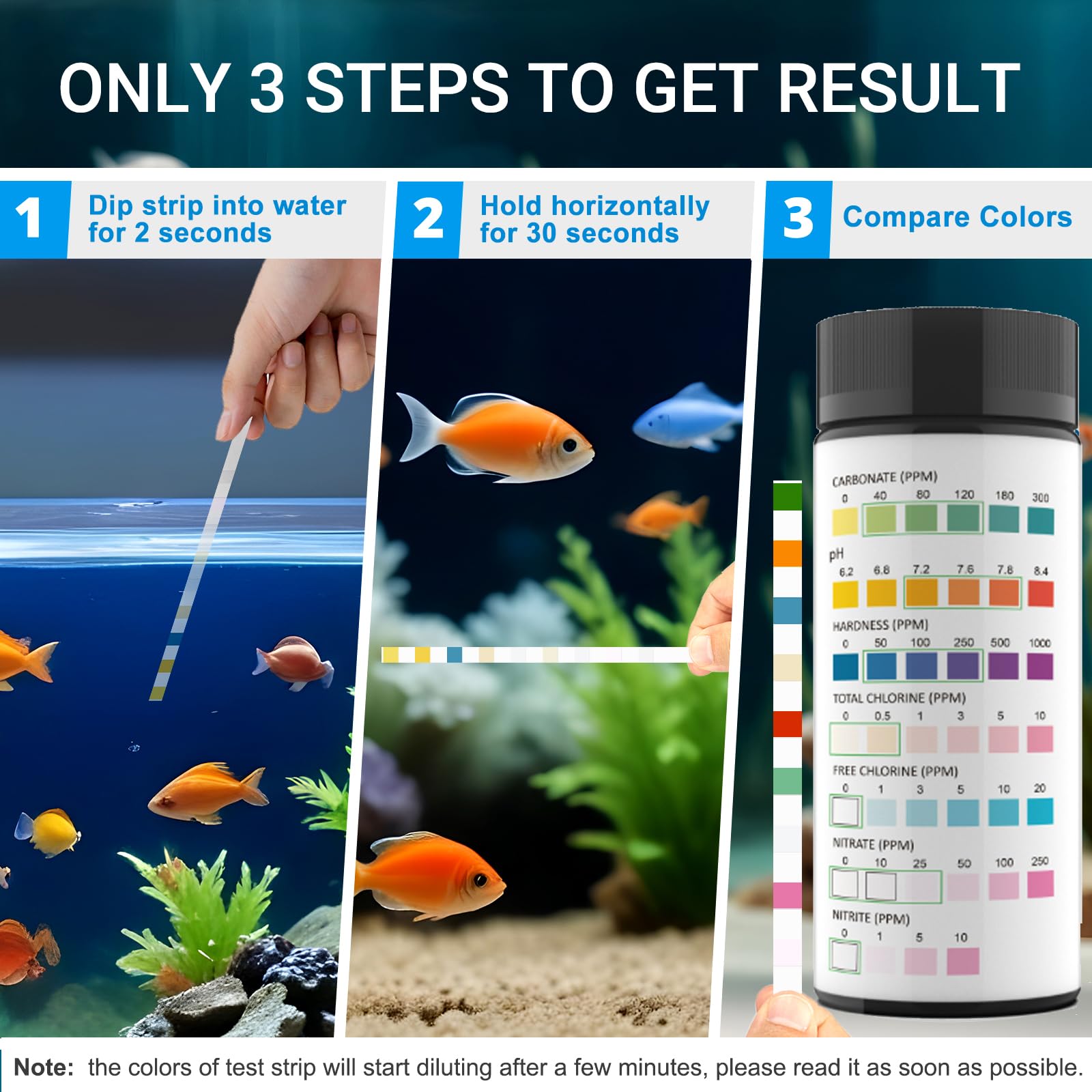 AKSBTEC 7IN1 supports freshwater and saltwater tanks for versatile testing