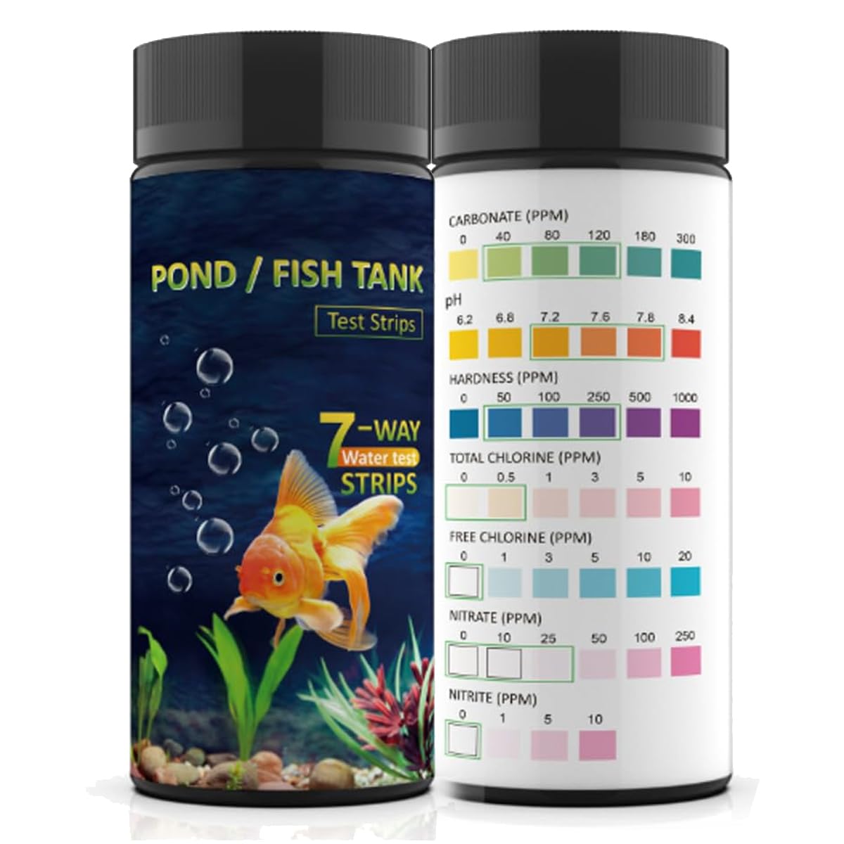 AKSBTEC 7IN1 test strips 50-pack for easy freshwater and saltwater testing